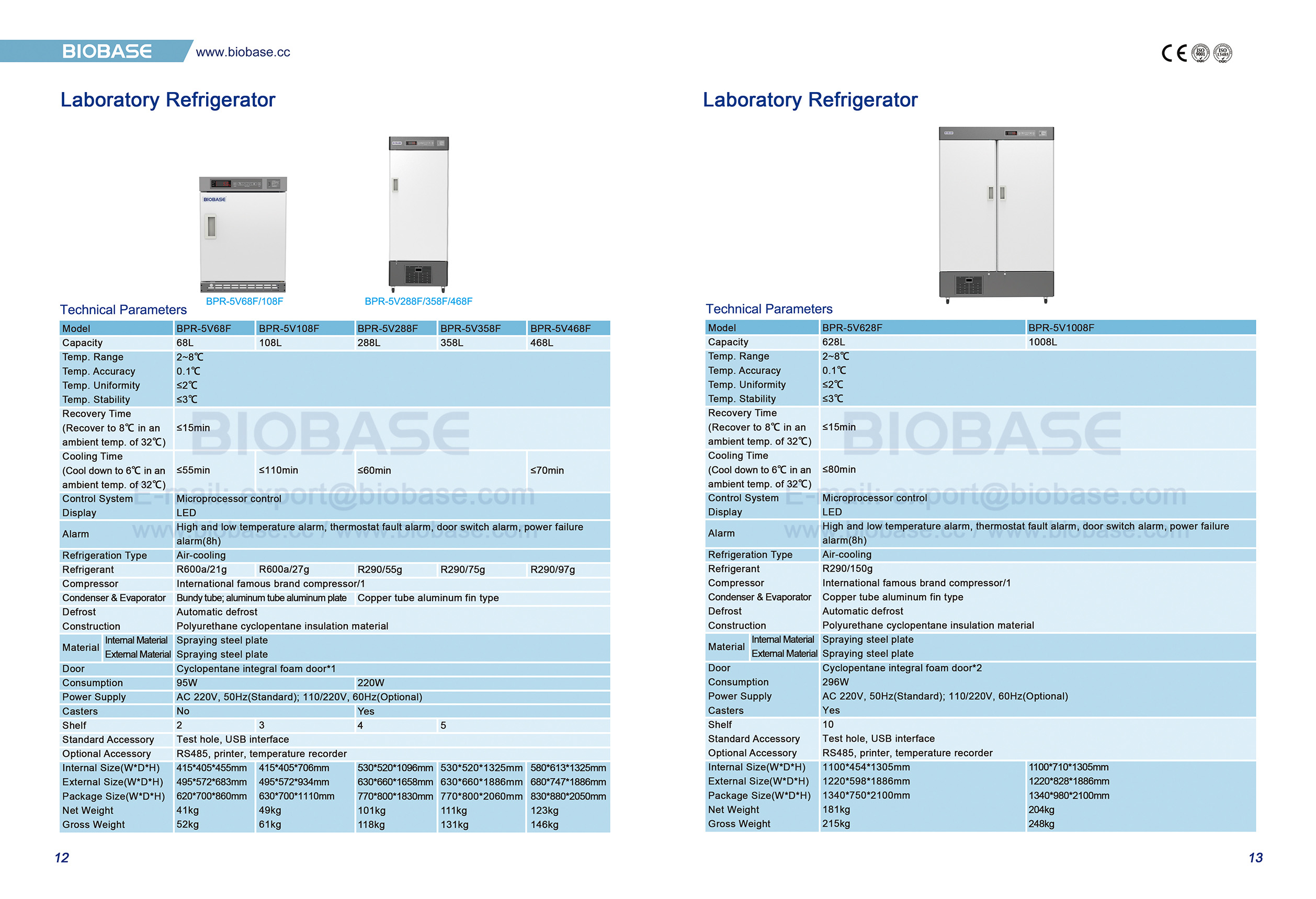 12-13 Laboratory Refrigerator 12-13 Réfrigérateur de laboratoire