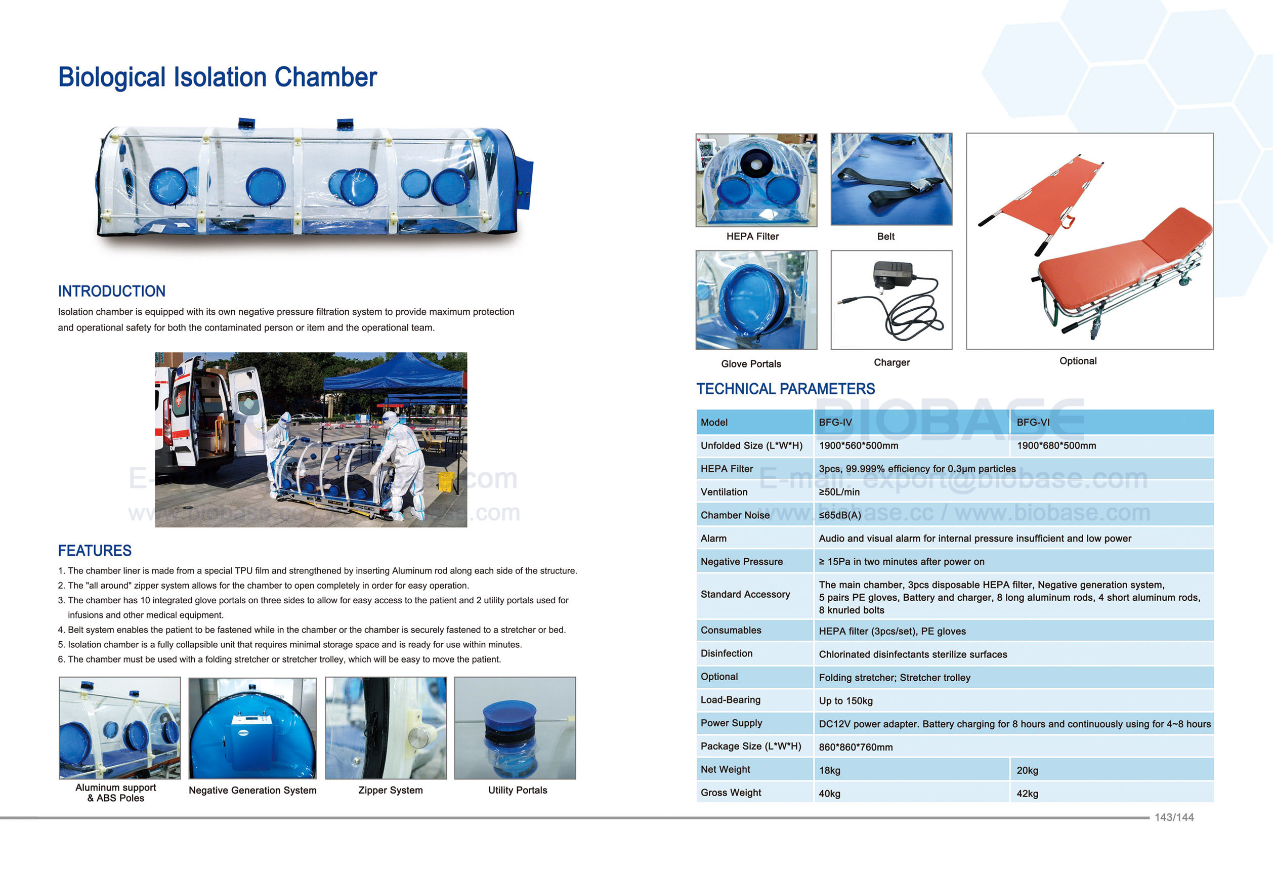 143-144 Chambre d'isolement biologique