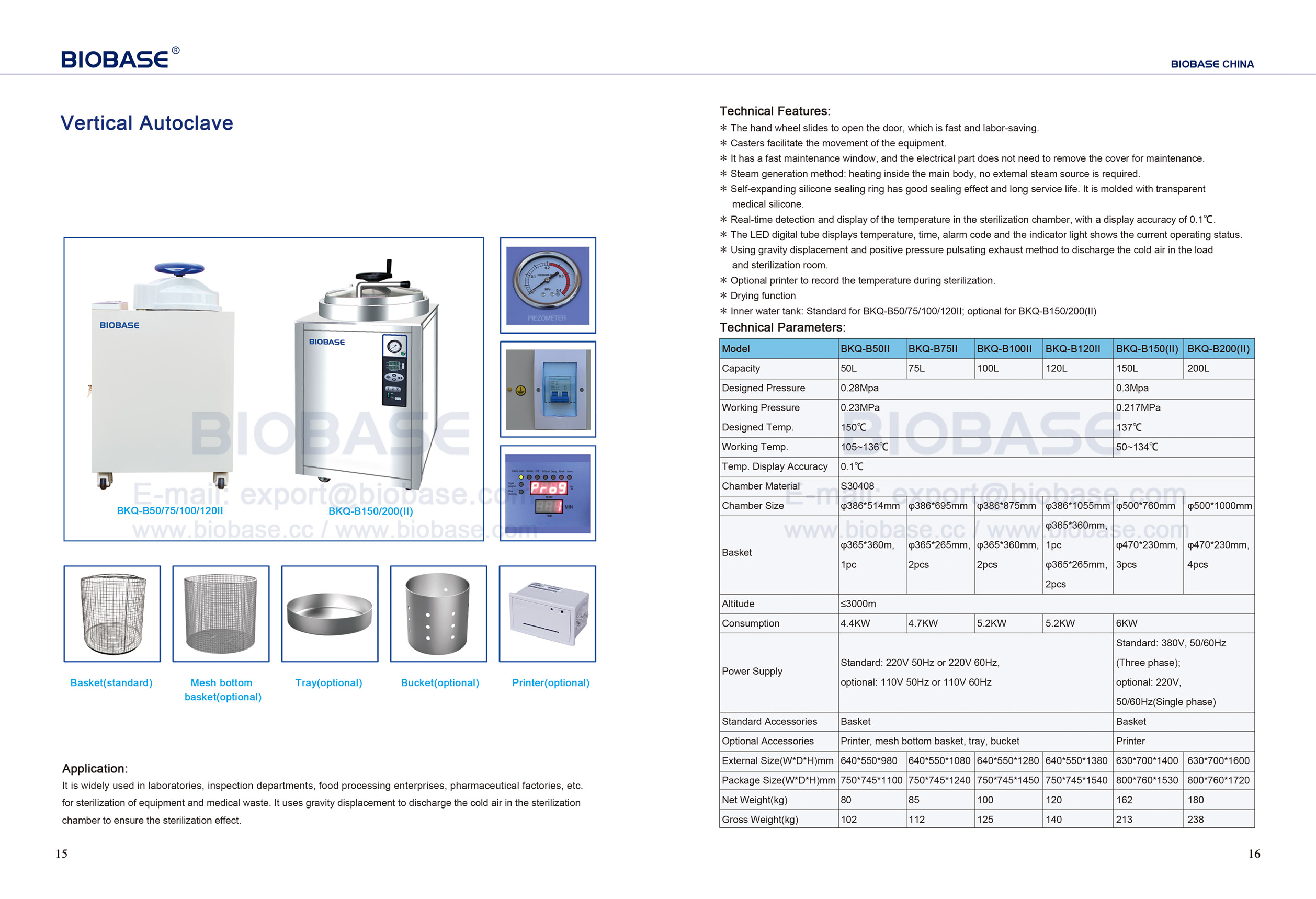 15-16 Autoclave verticale