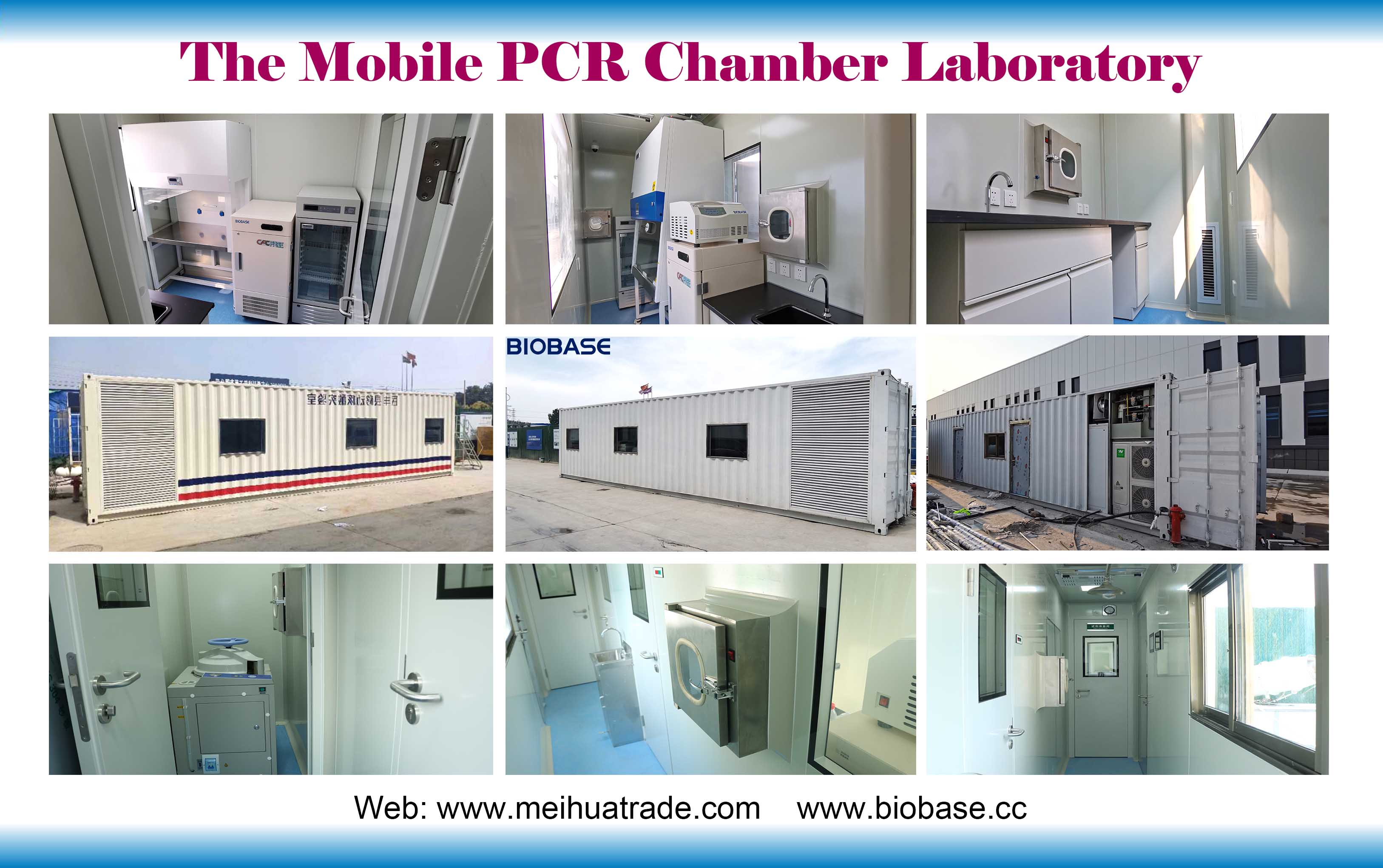 移动方舱Le laboratoire mobile de chambre de PCR