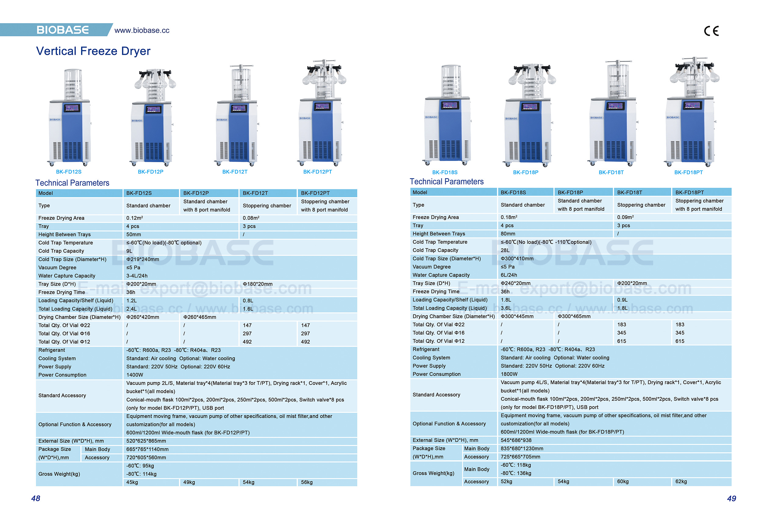 48-49 Lyophilisateur vertical