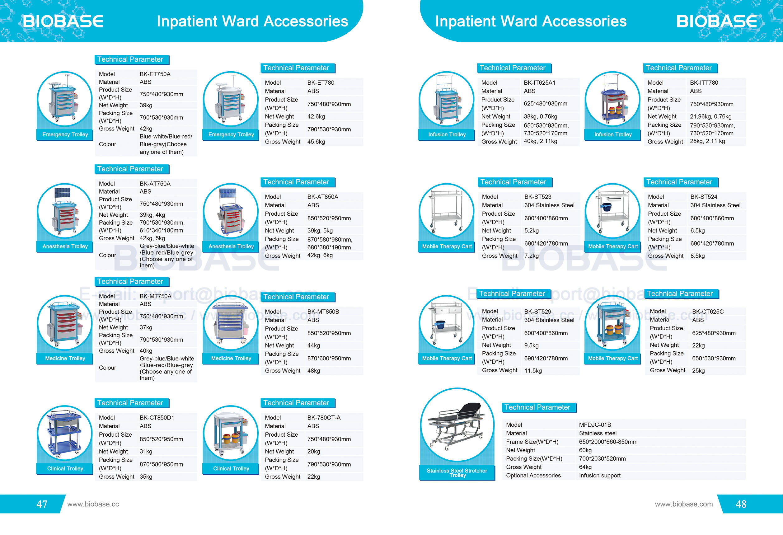 47-48 accessoires de service hospitalier