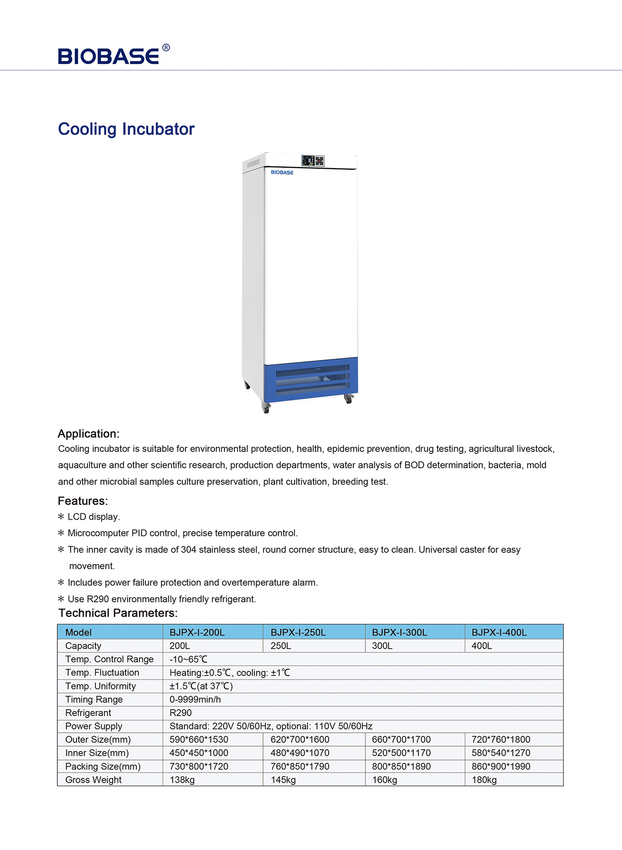 Incubateur de refroidissement