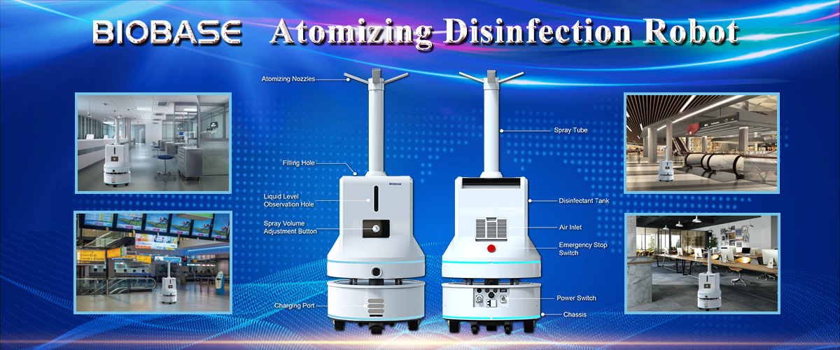 LE ROBOT DE DÉSINFECTION PAR ATOMISATION BIOBASE EST EN VENTE