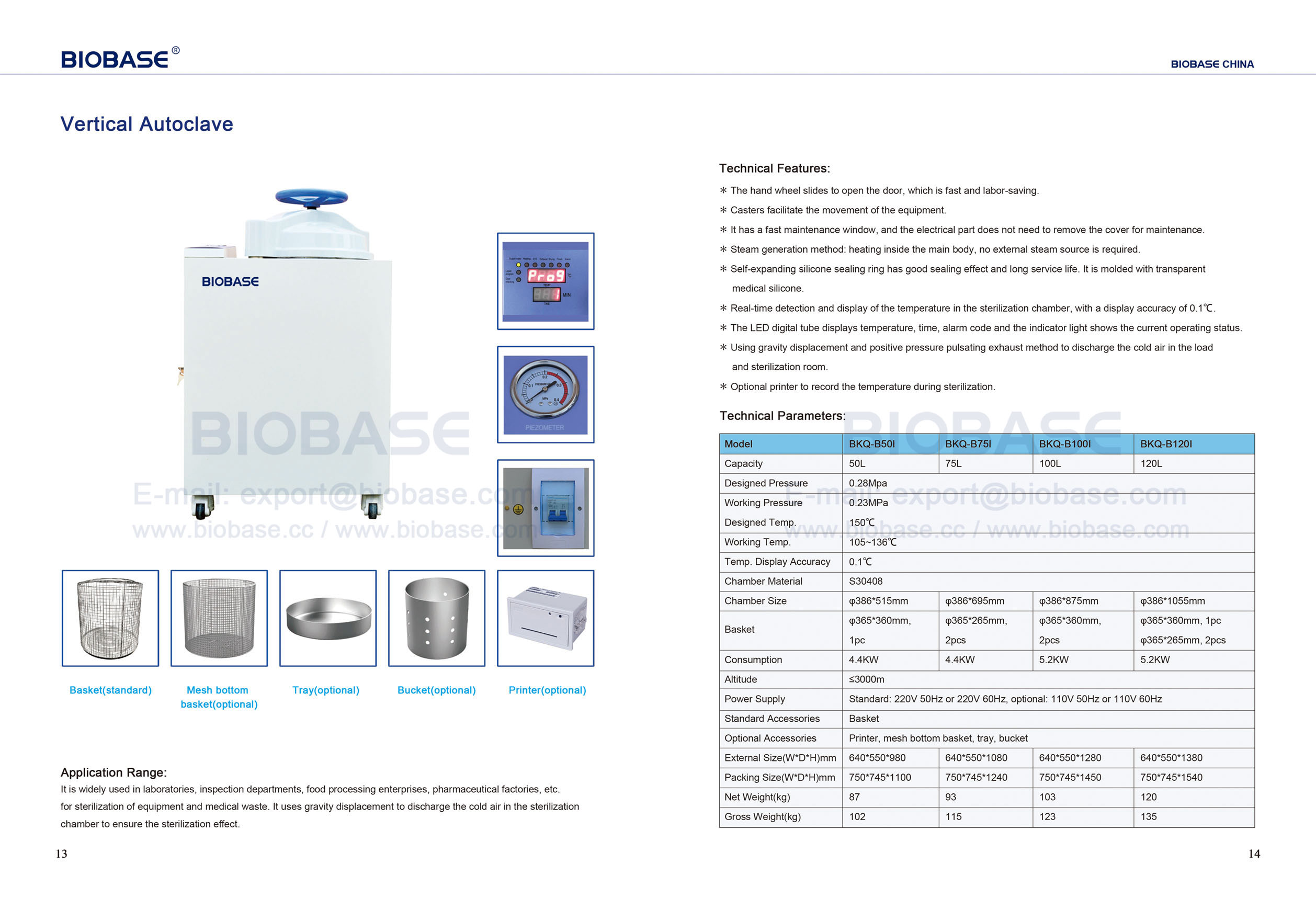 13-14 Autoclaves verticaux