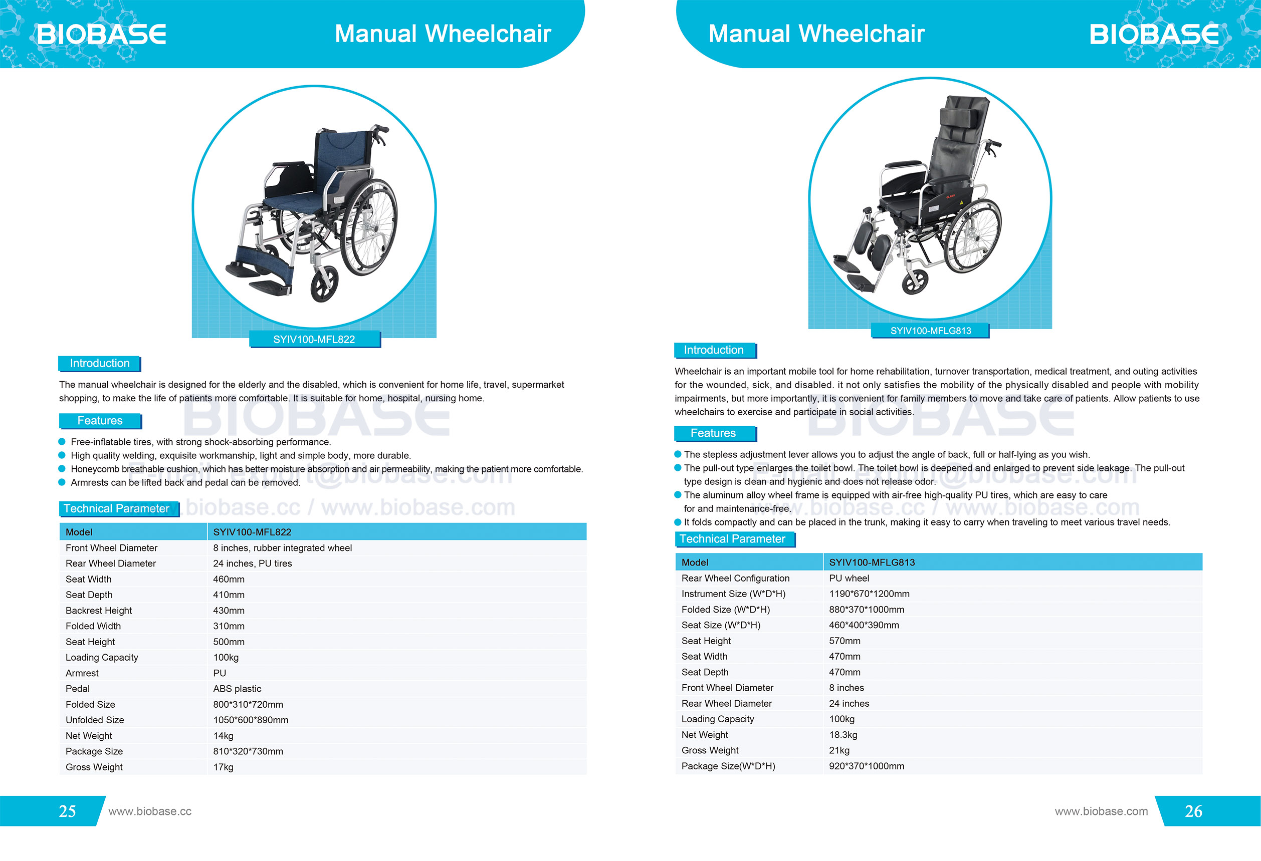 25-26 Fauteuil roulant manuel