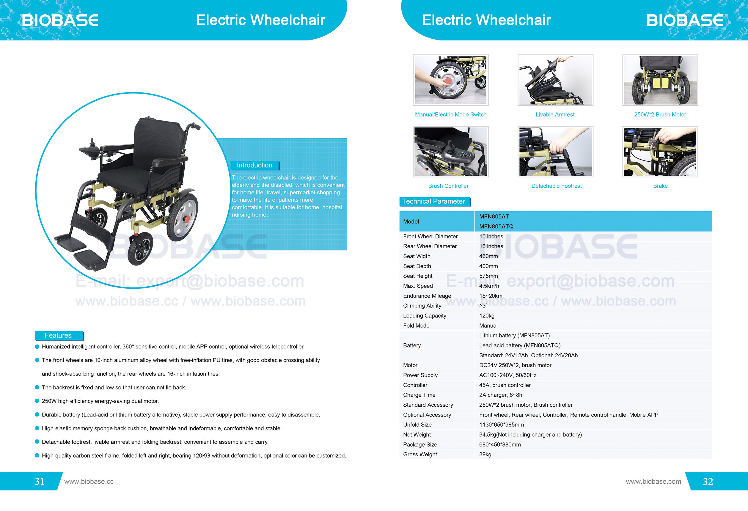 31-32 Fauteuil roulant électrique