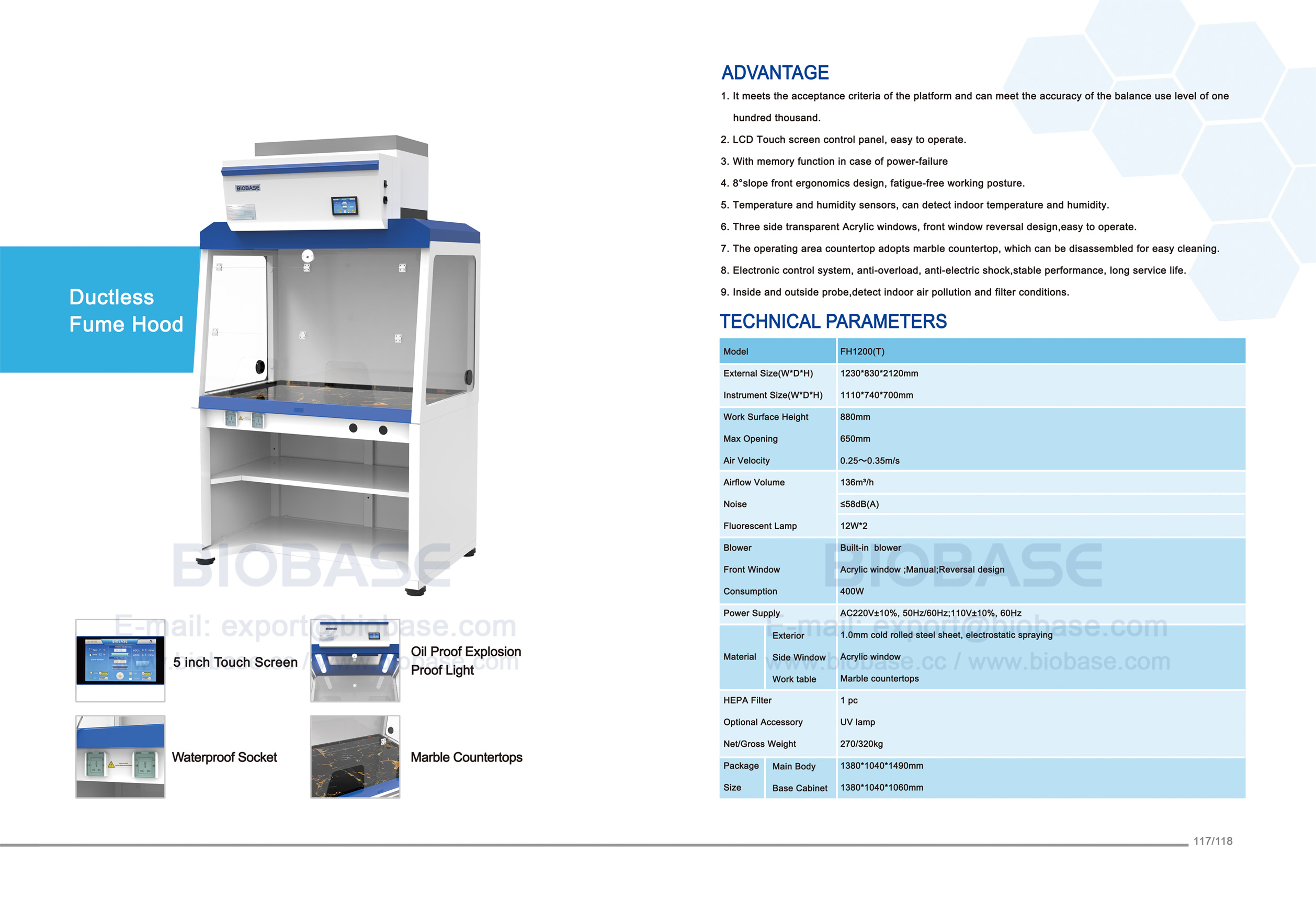 117-118 Hood sans conduit