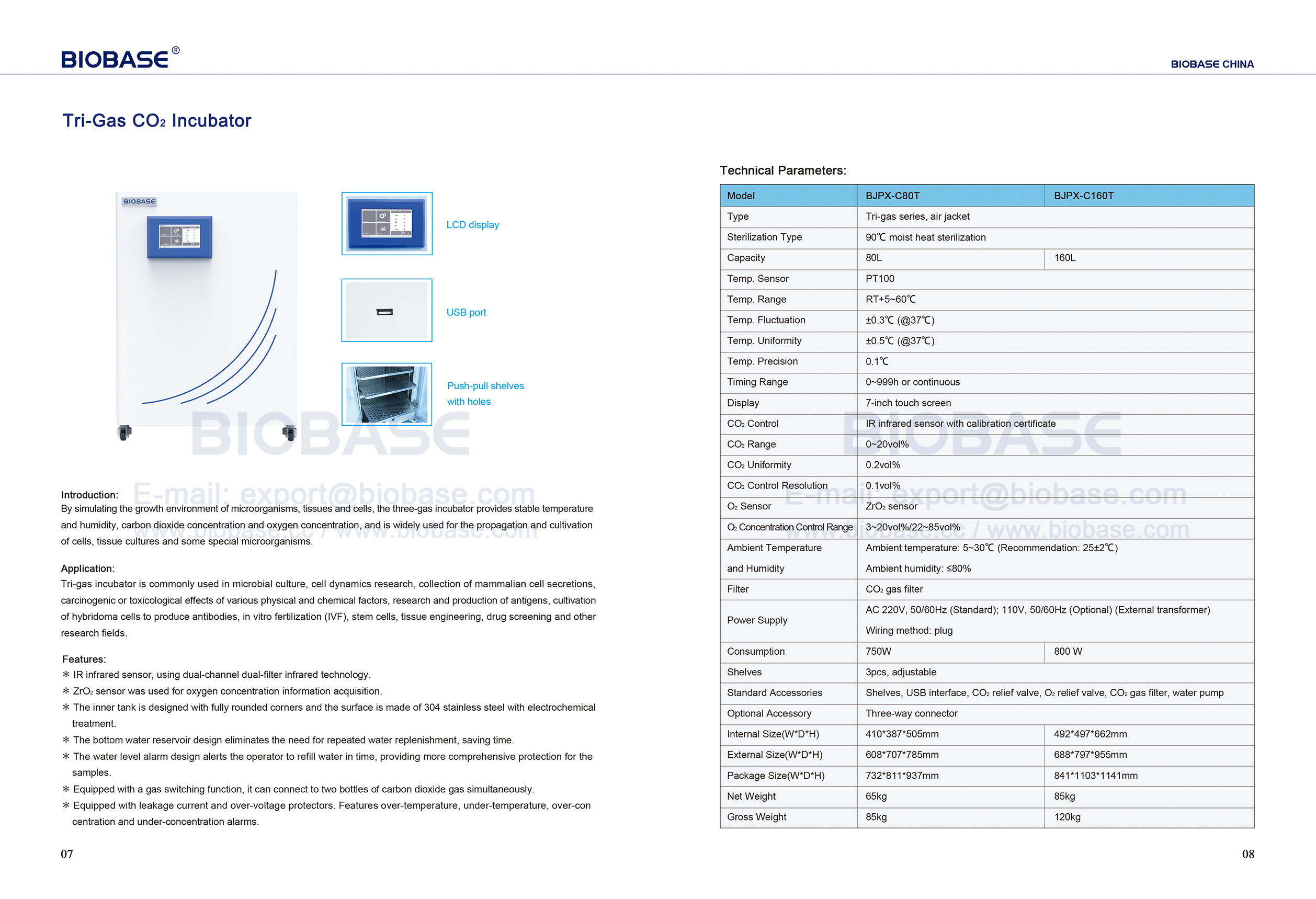 7 Incubateur CO2 tri-gaz