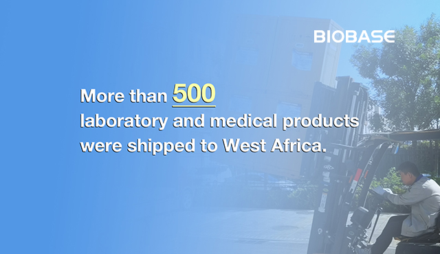 Plus de 500 produits de laboratoire et médicaux ont été expédiés vers l’Afrique de l’Ouest.