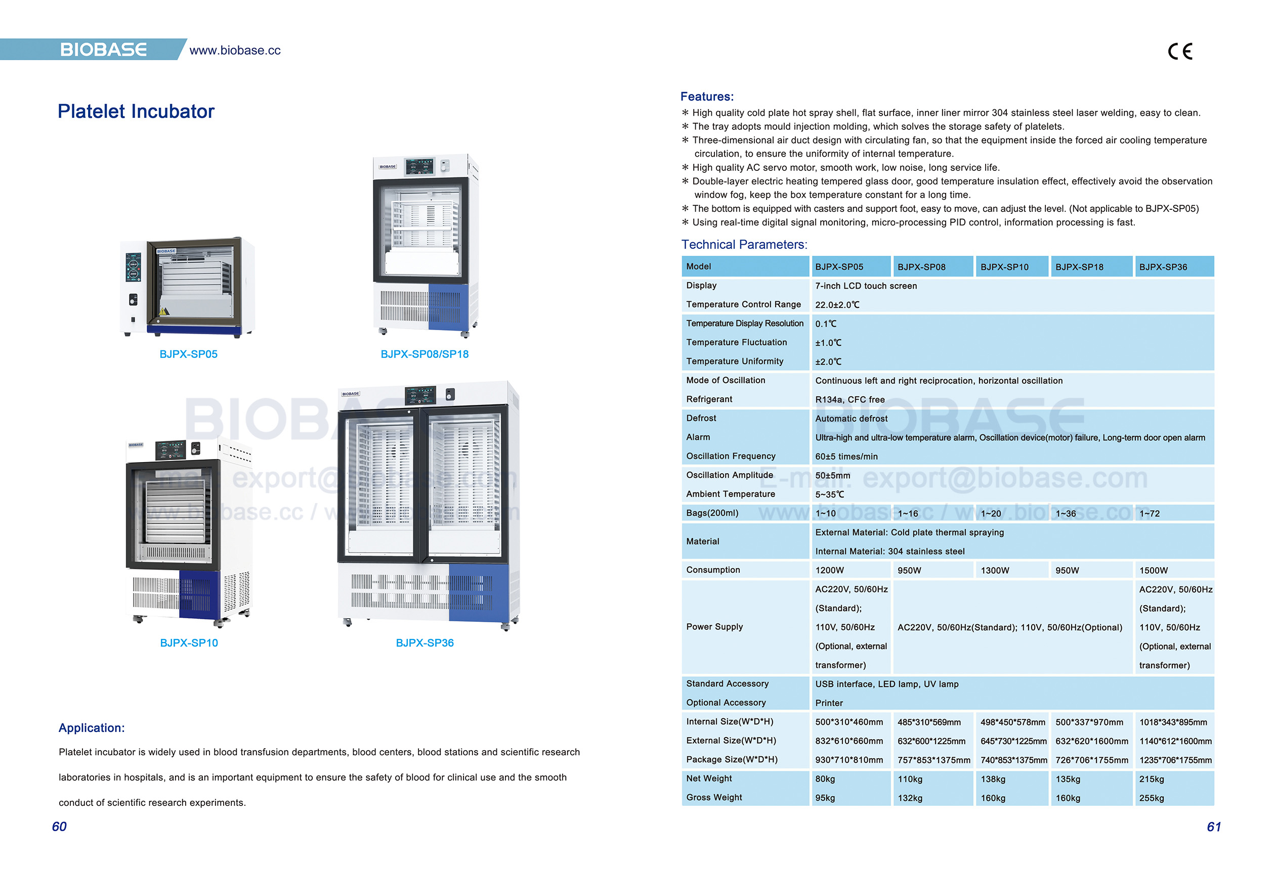 60-61 incubateur de plaquettes