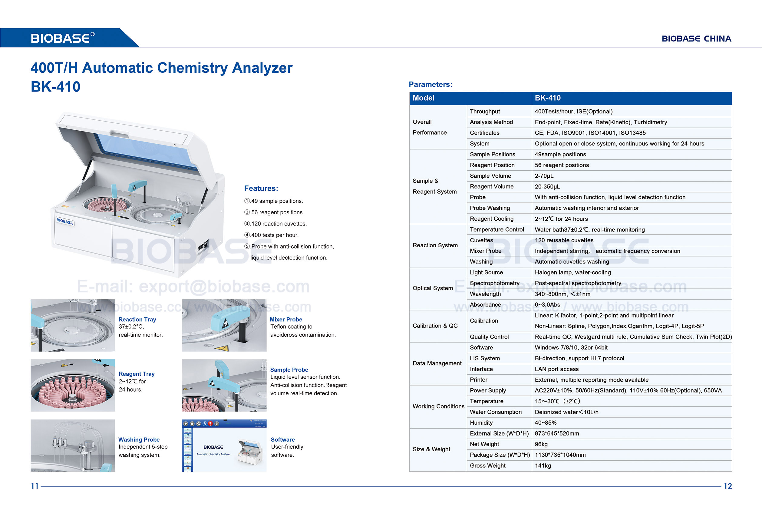 11-12 Analyseur chimique automatique BK-410