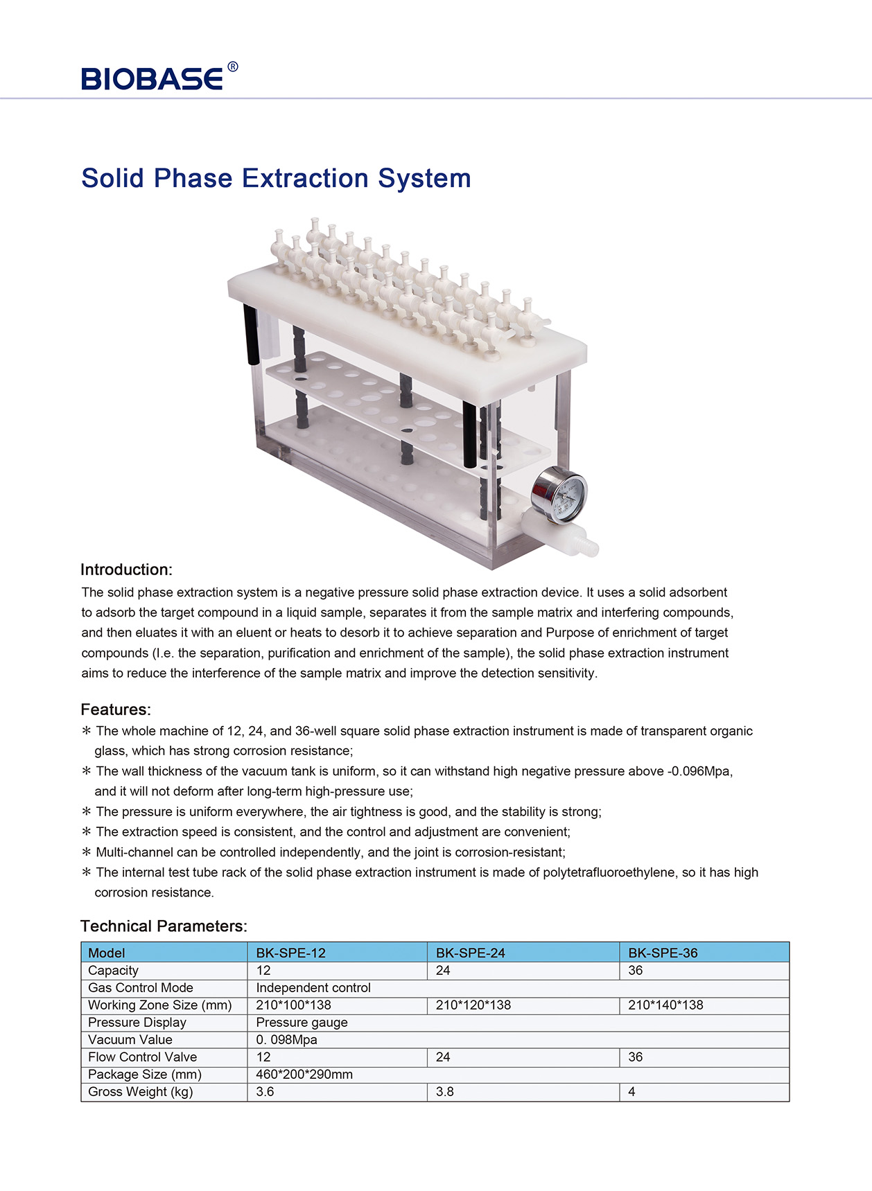 Système d'extraction en phase solide