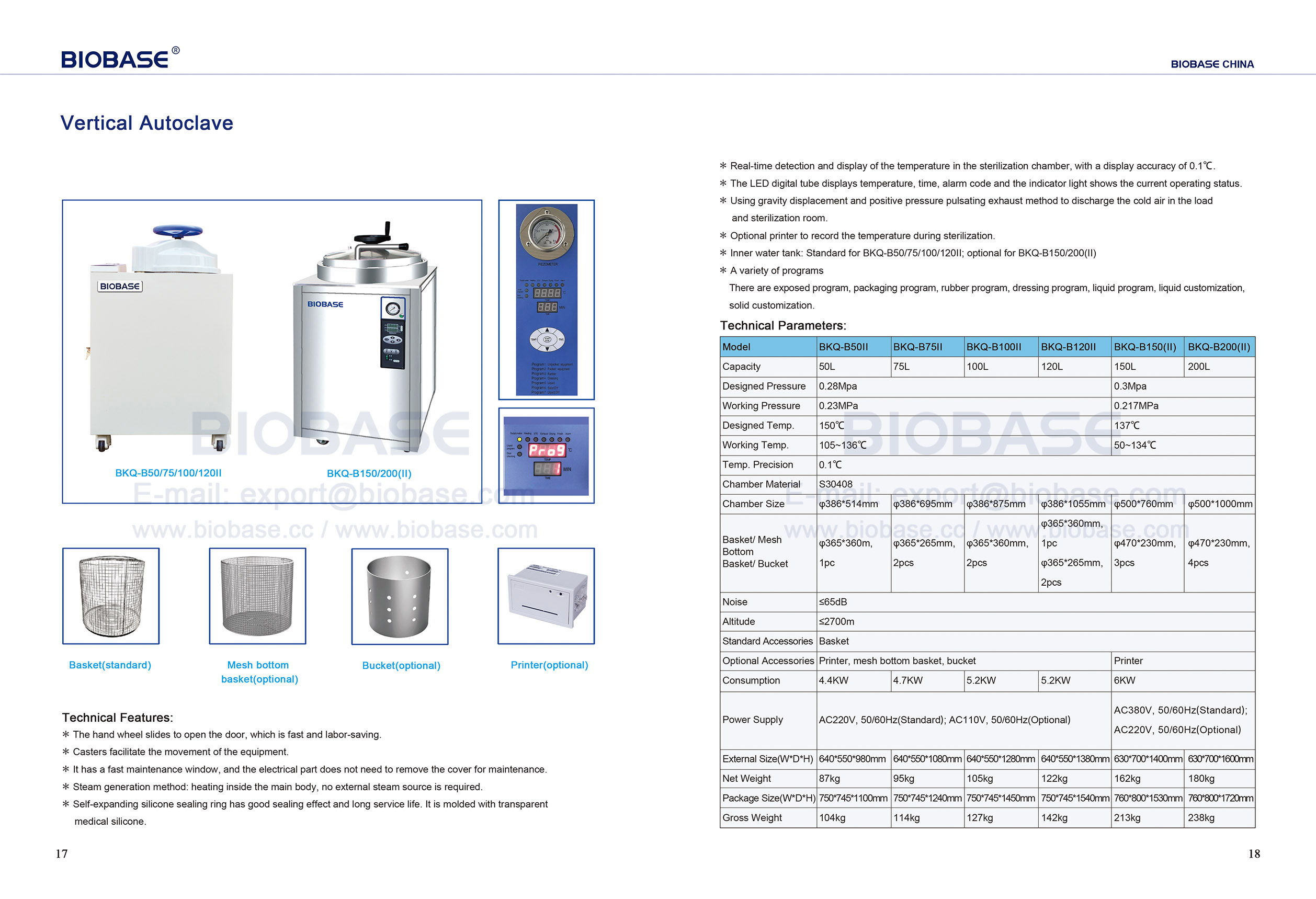 17-18 Autoclave verticale