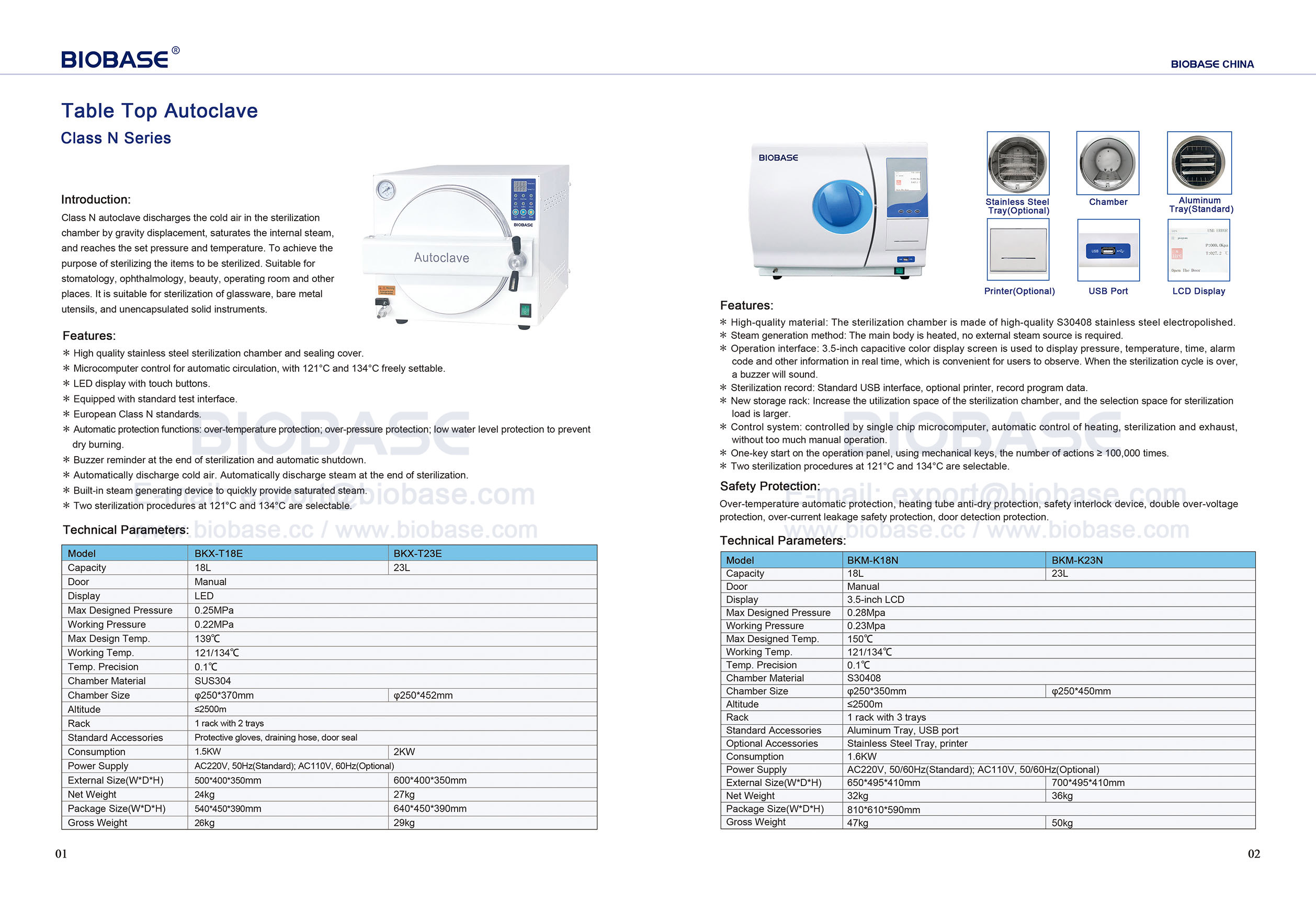 1-2 Table Top Autoclave Class N Series
