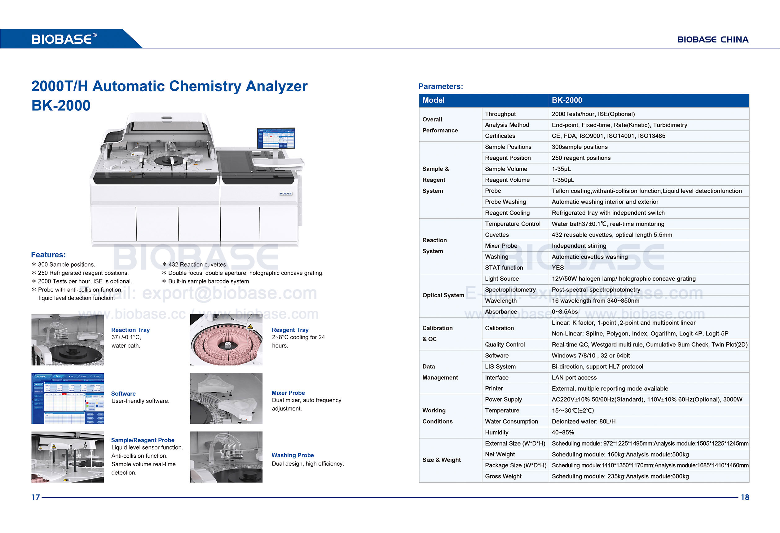 17-18 Analyseur chimique automatique BK-2000