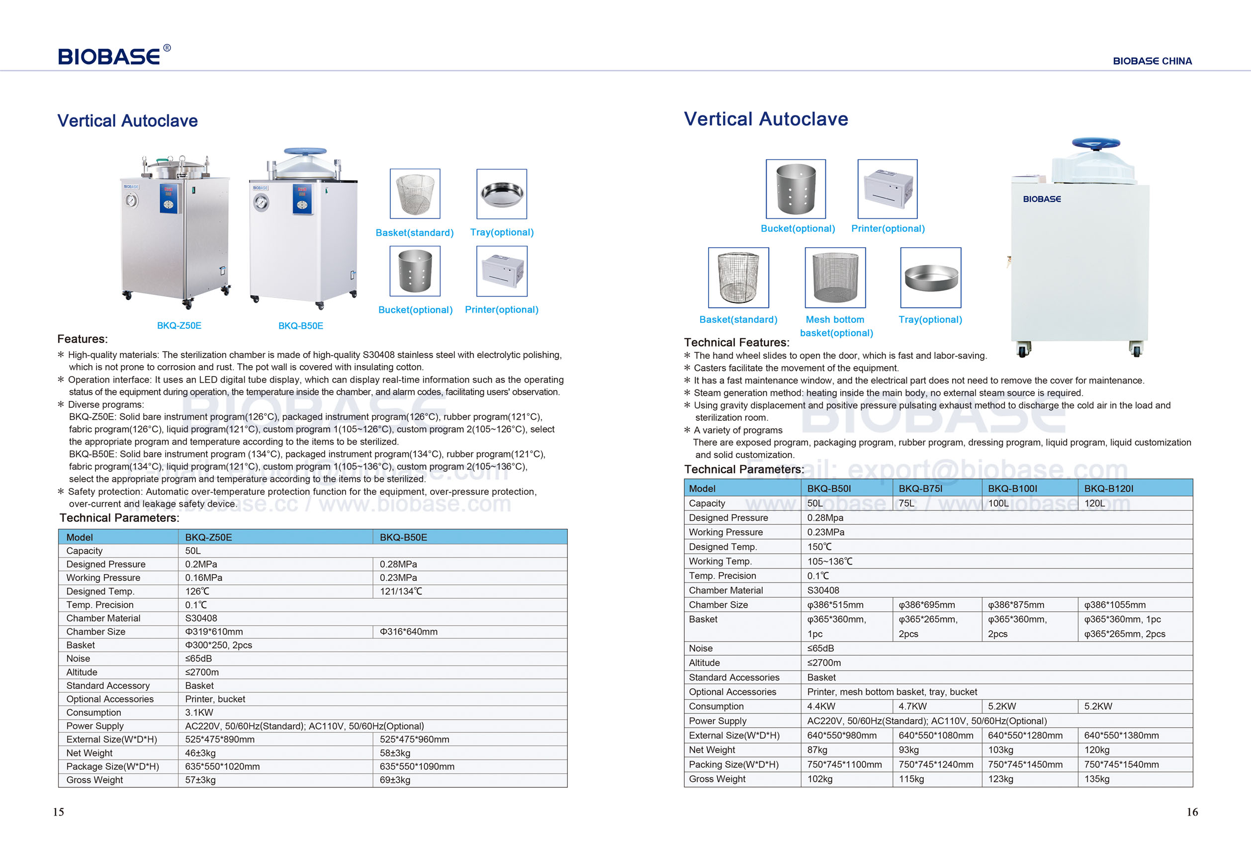 15-16 Autoclave verticale