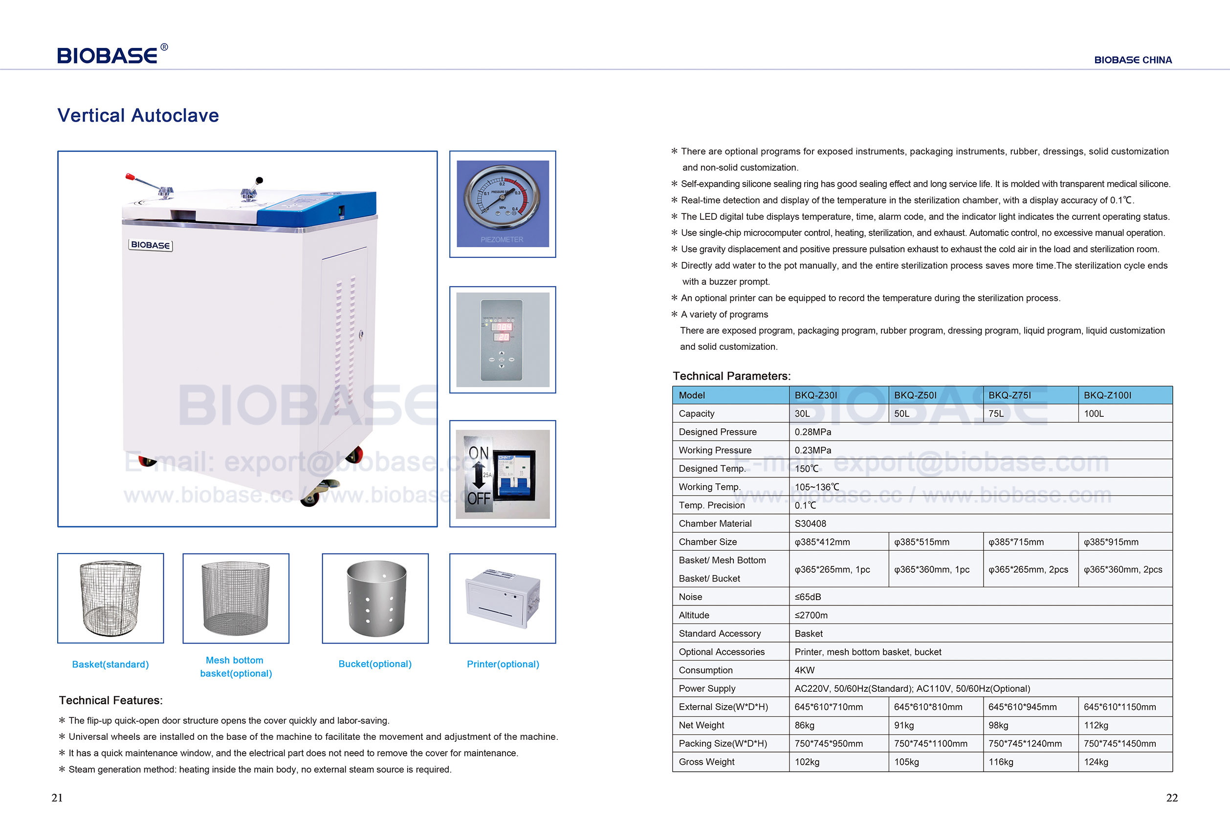 21-22 Autoclave verticale
