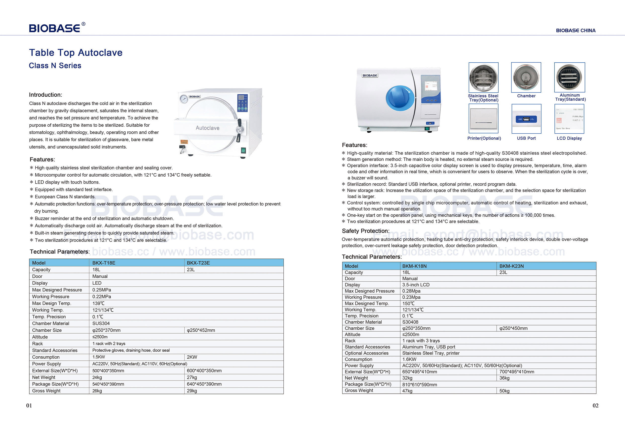 1-2 Table Top Autoclave Class N Series