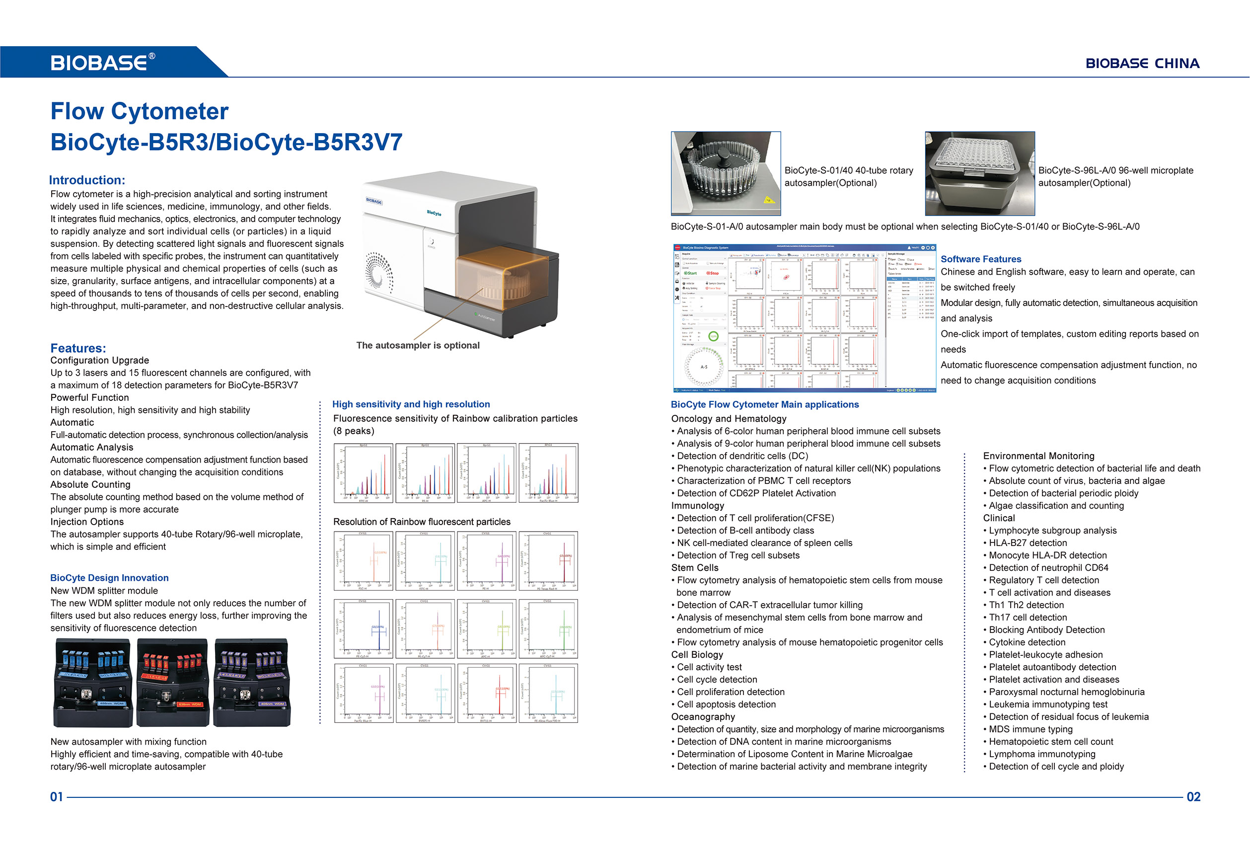 01 Cytom&egrave;tre en flux BioCyte-B5R3BioCyte-B5R3V7 