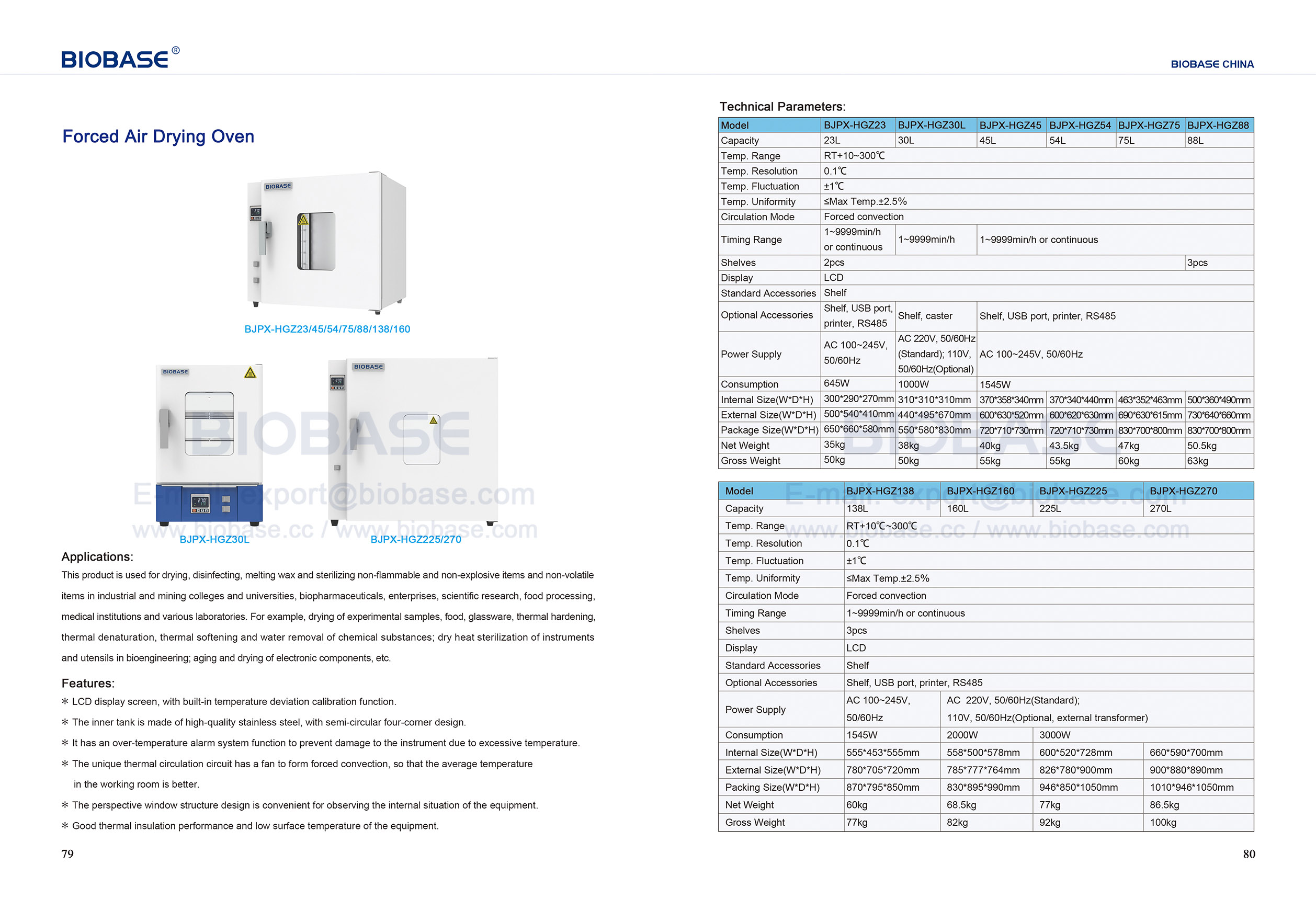 Four de s&eacute;chage &agrave; air puls&eacute; 79-80